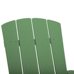 Beliani Garden Chair Green Weatherproof Modern Wood-Look - Wide Armrests, Angled Back, Contoured Seat - thumbnail 6