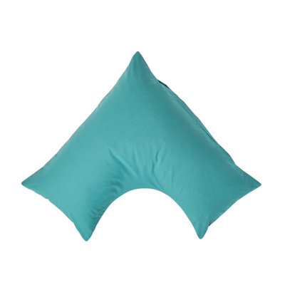 Homescapes Teal Egyptian Cotton V Shaped Pillowcase 200 Tc - image 1