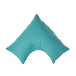 Homescapes Teal Egyptian Cotton V Shaped Pillowcase 200 Tc - thumbnail 1