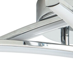 First Choice Lighting Set Of 2 Yardley Led Chrome Opal Flush Ceiling Lights - thumbnail 6