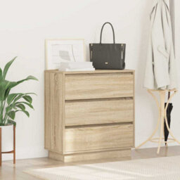 Berkfield Bedside Cabinet With Led Sonoma Oak 71X34,5X75 Cm Engineered Wood - thumbnail 4