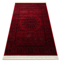 RugsX Orient 6039 Carpet Burgundy Black Frame, Rosette, Oriental, With Fringes 250X350 Cm - thumbnail 4