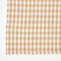 Homescapes Cotton Gingham Check Rug Hand Woven Beige White, 66 X 200 Cm - thumbnail 3
