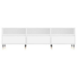 Berkfield Sturdy Tv Cabinet White 150X30X44.5 Cm Engineered Wood - thumbnail 5