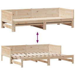 Berkfield Daybed With Trundle And Drawers Without Mattress 90X190 Cm Single - thumbnail 8
