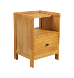 Hallowood Furniture Aston Bedside Table With Open Shelf 40X35 - thumbnail 7