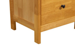 Hallowood Furniture Aston Bedside Table With Open Shelf 40X35 - thumbnail 5
