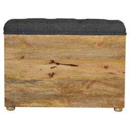 Wyld Haus Palermo Shoe Bench With Black Tweed Seat, Drawer And 6 Shelves - thumbnail 5