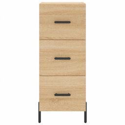 Berkfield Modern Sideboard Sonoma Oak 34.5X34X90 Cm Engineered Wood - thumbnail 6