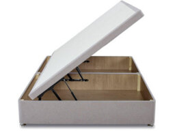 Divan Base Direct Signature Ottoman Storage Side Lift Divan Bed Base Only 4Ft6 Double - Wool Clay - thumbnail 5