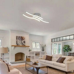 18W Led Ceiling Light 3 Wave 4000K Natural Modern Chandelier Living Room Bedroom - thumbnail 4