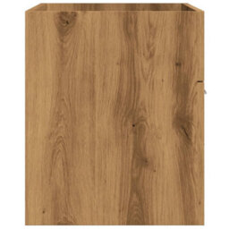Berkfield Bathroom Sink Cabinet Artisan Oak 90X38.5X46 Cm Engineered Wood - thumbnail 5