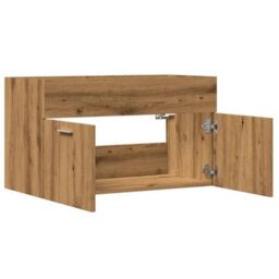 Berkfield Bathroom Sink Cabinet Artisan Oak 90X38.5X46 Cm Engineered Wood - thumbnail 7