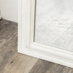 Melody Maison Full Length Distressed White Leaner & Wall Mirror - 47Cm X 142Cm - thumbnail 5