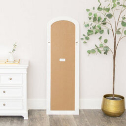 Melody Maison Full Length Distressed White Leaner & Wall Mirror - 47Cm X 142Cm - thumbnail 6