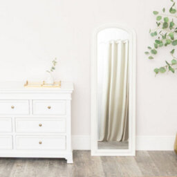 Melody Maison Full Length Distressed White Leaner & Wall Mirror - 47Cm X 142Cm - thumbnail 3