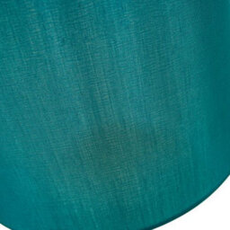 Happy Homewares Traditionally Designed Medium 12 Drum Lamp Shade In Sleek Teal Faux Silk Fabric - thumbnail 4