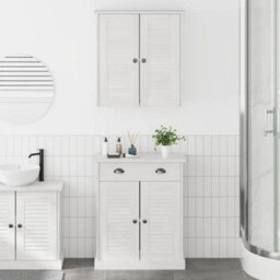Walplus Bathroom Furniture Set Vigo 2 Pcs Brown 67.5 X 34 X 80 Cm - thumbnail 1