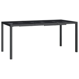 Berkfield Garden Table Anthracite 165X80X72 Cm Steel - thumbnail 2