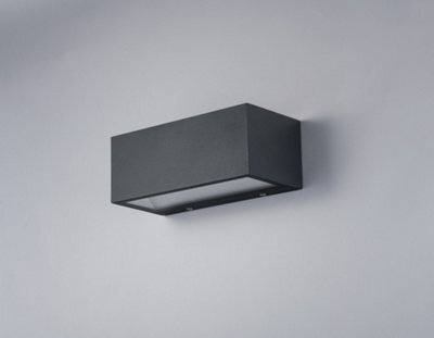 Luminosa Lighting Luminosa Twin Outdoor Led 2 Light Up Down Light Anthracite, Ip54 1250Lm 4000K 22X10.3X8.5Cm - image 1
