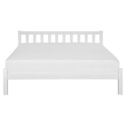 Beliani Bed Pine Wood Florac 160 X 200 Cm (Eu King Size) White - thumbnail 4