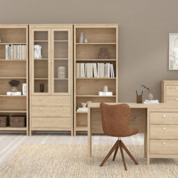 Furniture To Go Madrid Bookcase In Jackson Hickory Oak - thumbnail 5