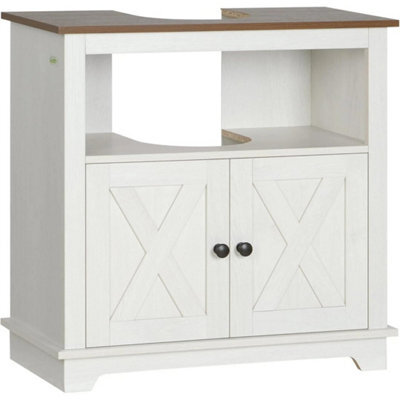 Bathroom Vanity Unit Under Sink Cabinet Pedestal Basin Storage Cupboard - image 1
