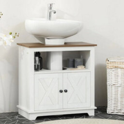 Bathroom Vanity Unit Under Sink Cabinet Pedestal Basin Storage Cupboard - thumbnail 3