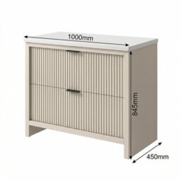 Bathroom City Jasmine 1000mm Floorstanding Vanity Unit With Basin, Cashmere Bathroom Sink Unit With Drawers & Shelf - thumbnail 6