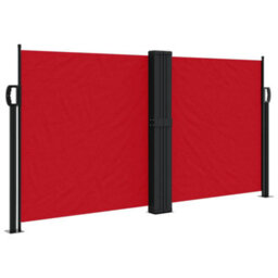 Berkfield Retractable Side Awning Red 120X1000 Cm - thumbnail 2