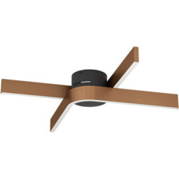 Loops Stylish Modern Bronze And Black Semi-Flush Ceiling Light For Indoor Spaces - thumbnail 3