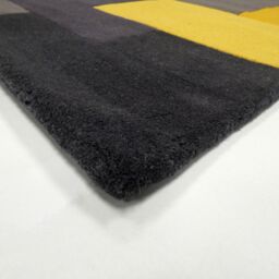 Lexus Grey & Yellow Block Small Rug, (L)150Cm X (W)90Cm - thumbnail 5