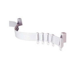 Curtains at Home White Pvc Curtain Track Bendable Flexi Track - Straight Track - 390Cm - thumbnail 1