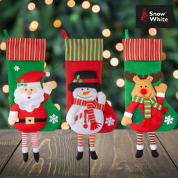 Long Leg Santa Design Christmas Stockings 54Cm - thumbnail 5