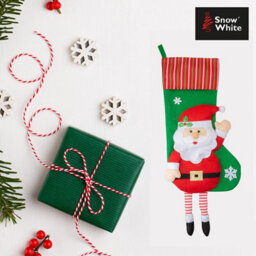 Long Leg Santa Design Christmas Stockings 54Cm - thumbnail 6