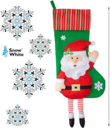 Long Leg Santa Design Christmas Stockings 54Cm - thumbnail 3