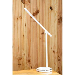 Orsina Contemporary White Touch Lamp, Sleek Aluminium Touch-Control Table Lamp, Rotatable Stem Modern Lamp - thumbnail 2