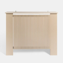 Ohs Ribbed Large Radiator Cover Slatted Engineered Wood - Natural - thumbnail 3