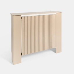 Ohs Ribbed Large Radiator Cover Slatted Engineered Wood - Natural - thumbnail 4