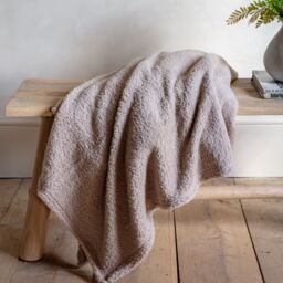 Gallery™ Taupe Teddy Fleece Plain Throw (L) 180Cm X (W) 130Cm - thumbnail 3