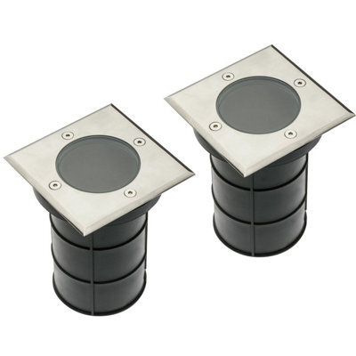 CGC Lighting Cgc Bridget Two Square Large Stainless Steel Inground Or Decking Lights - image 1