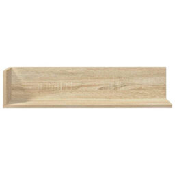 Berkfield Wall Shelves 2 Pcs Sonoma Oak 75X16.5X16.5 Cm Engineered Wood - thumbnail 4