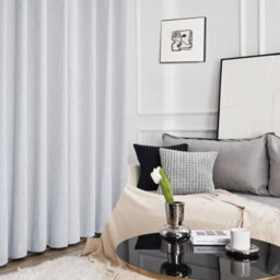 Deconovo Super Soft Dotted Line Foil Printed Thermal Insulated Eyelet Blackout Curtains W46 X L90 Inch Silver Grey Two Panels - thumbnail 4
