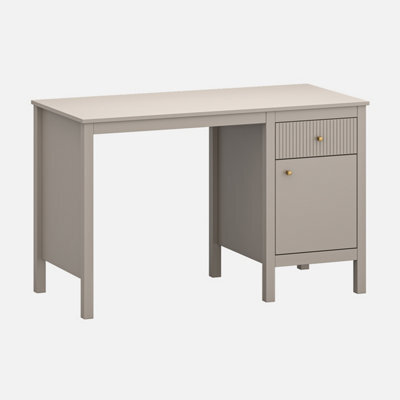 Heze Furniture Kleo Modern Desk With Storage - Taupe - image 1