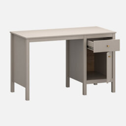 Heze Furniture Kleo Modern Desk With Storage - Taupe - thumbnail 3