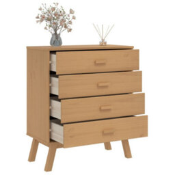 Walplus Drawer Cabinet Olden Brown Solid Wood Pine - thumbnail 5