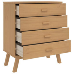 Walplus Drawer Cabinet Olden Brown Solid Wood Pine - thumbnail 6