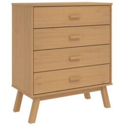 Walplus Drawer Cabinet Olden Brown Solid Wood Pine - thumbnail 2