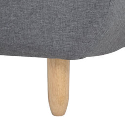 Beliani Chaise Longue Alsten Fabric Grey - thumbnail 7