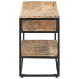 Berkfield Tv Cabinet 130X30X45 Cm Rough Mango Wood - thumbnail 3